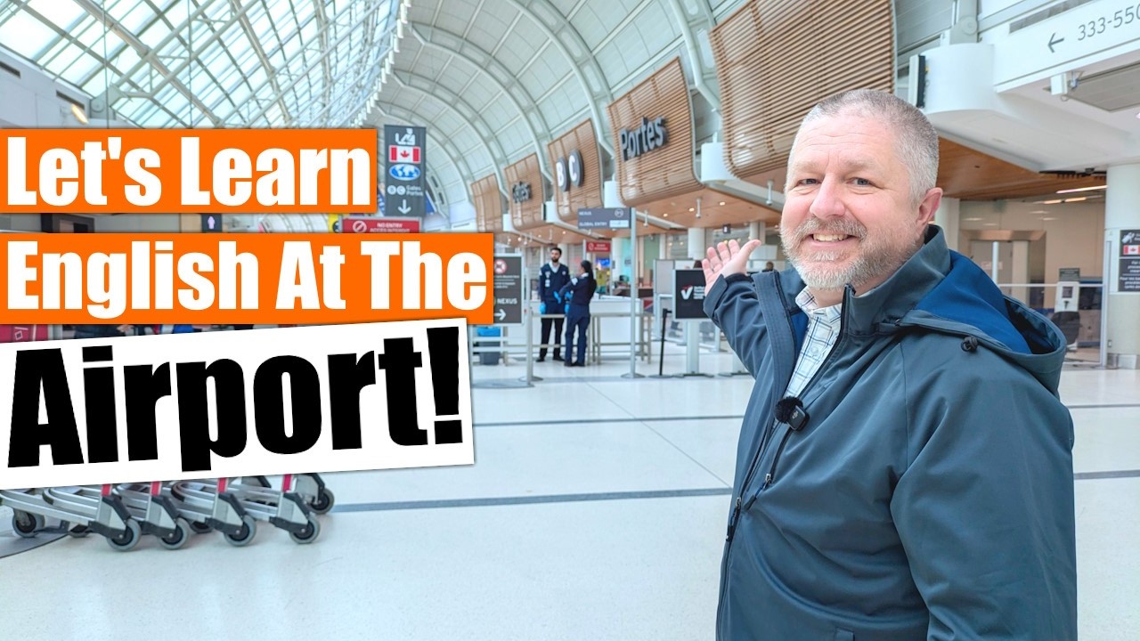 Let's Learn English at the Airport! ✈️👨‍✈️🛩️ 的影片縮圖