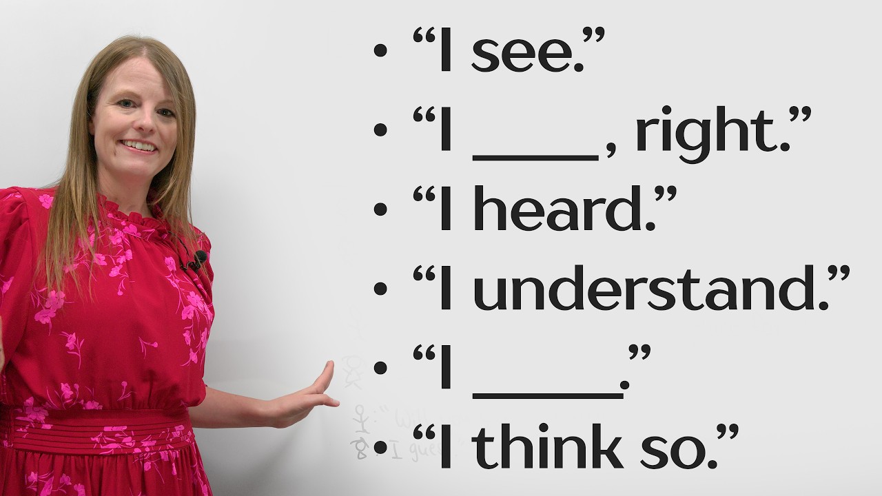 6 Easy English Conversation Responses 的影片縮圖