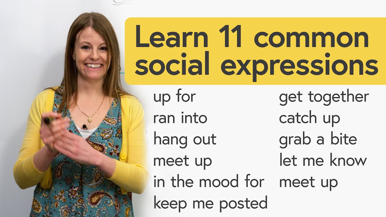Easy English Conversation: 11 Common Social Expressions 的影片縮圖